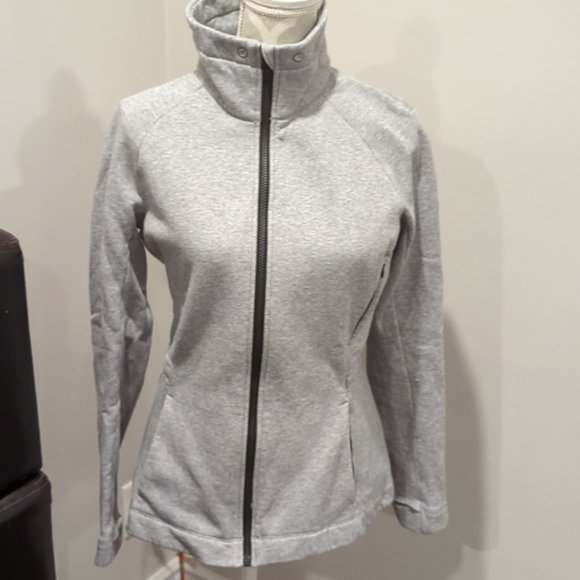 Lululemon &go Take-Off Fleece Heathered Medium Grey missing drawstring - Picture 13 of 16